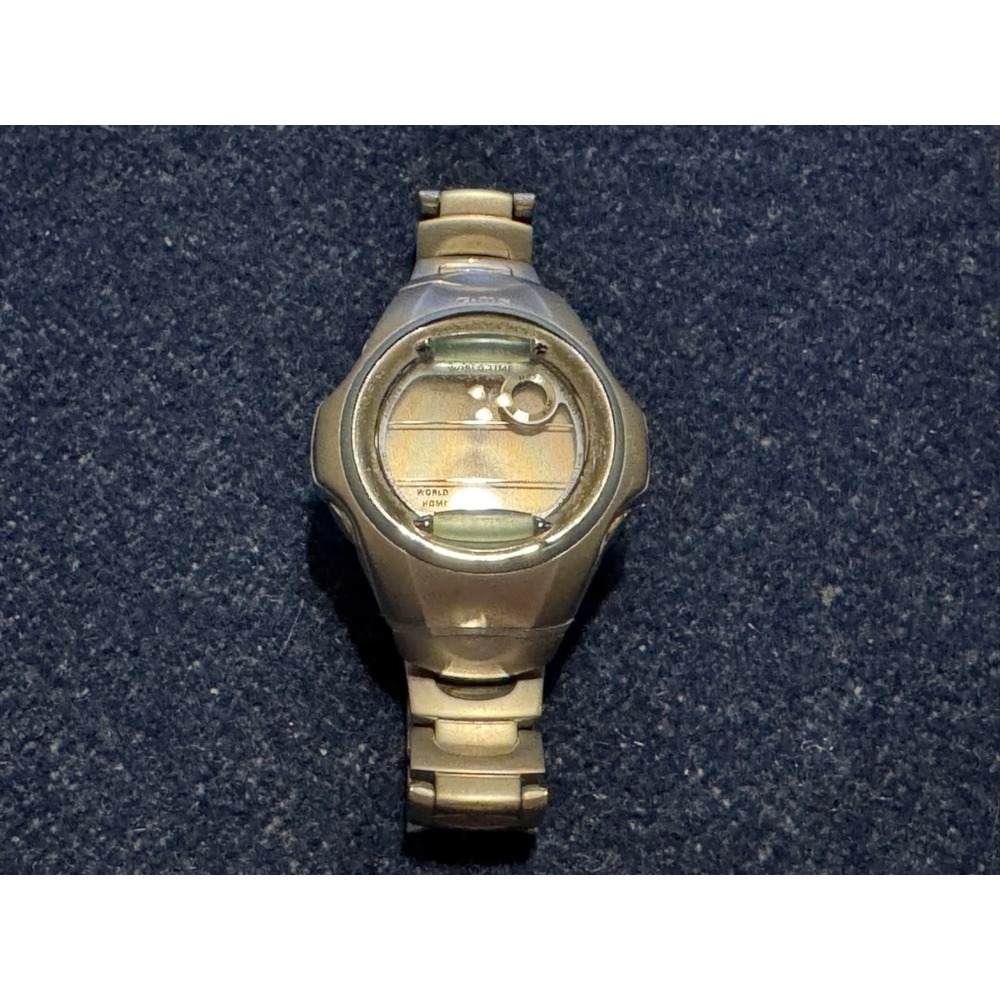 Casio Baby-G G-MS Watch MSG-140 Model 2495 Silver Y2K Digital World Time